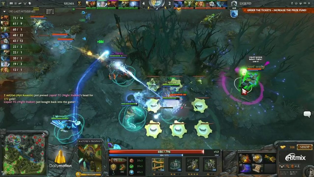 Team Liquid vs Sigma Game 3 - DOTA 2 Champions League - TobiWan & Capitalist