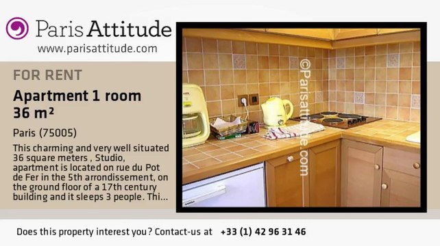 Studio Apartment for rent - Panthéon/Sorbonne, Paris - Ref. 2672