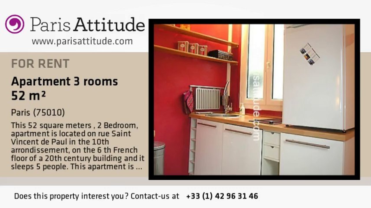 2 Bedroom Apartment for rent - Gare de l'Est/Gare du Nord, Paris - Ref. 4974