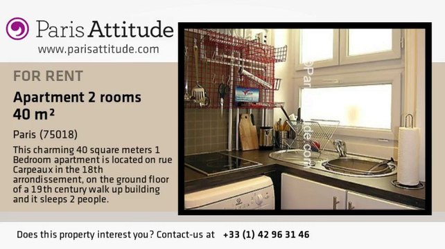 1 Bedroom Apartment for rent - Montmartre, Paris - Ref. 4580