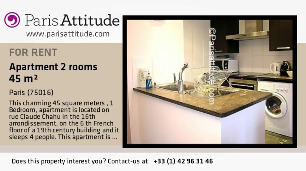 1 Bedroom Apartment for rent - La Muette, Paris - Ref. 6839
