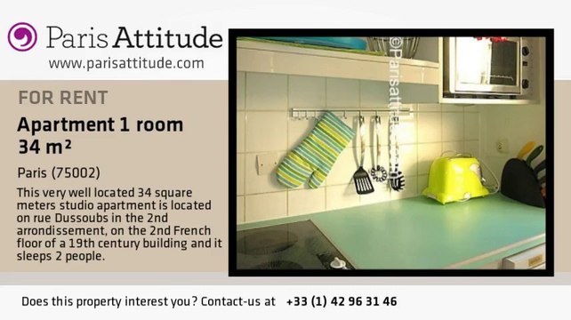 Studio Apartment for rent - Montorgueil, Paris - Ref. 1521