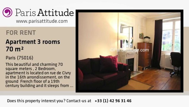2 Bedroom Apartment for rent - Auteuil, Paris - Ref. 5872