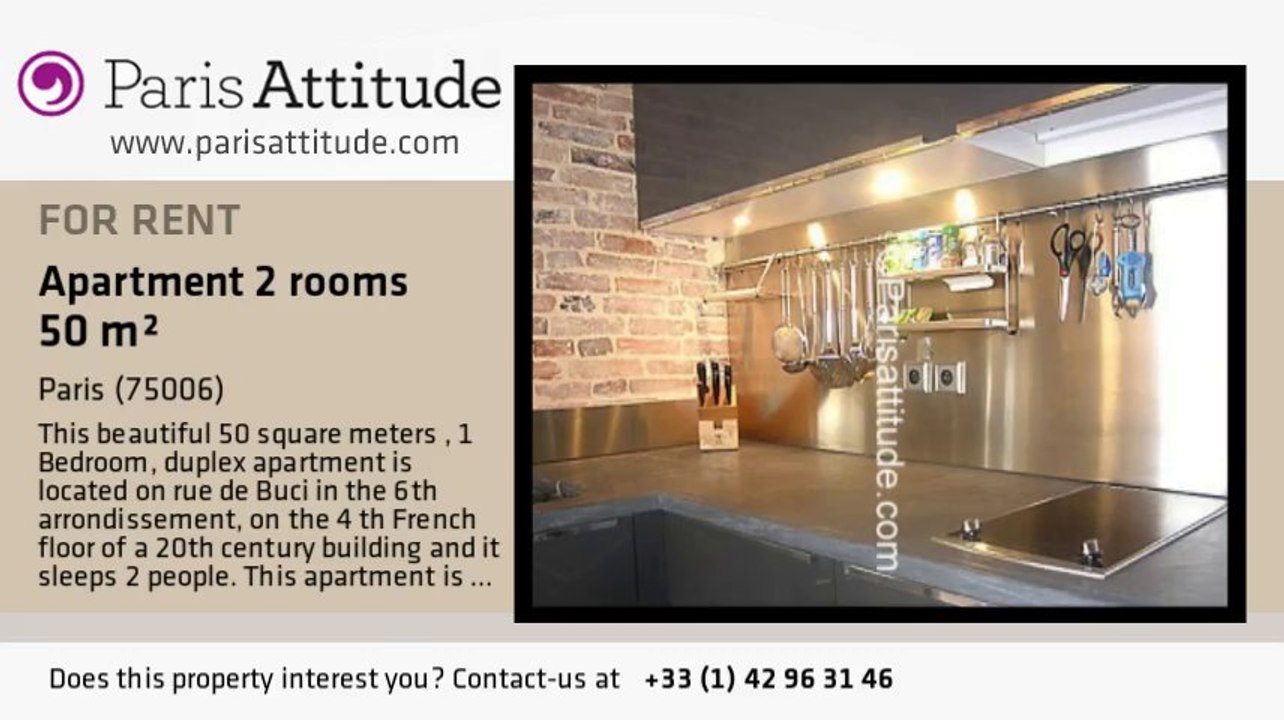 1 Bedroom Duplex for rent - St Germain, Paris - Ref. 5256