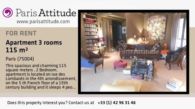 2 Bedroom Apartment for rent - Centre George Pompidou, Paris - Ref. 8151