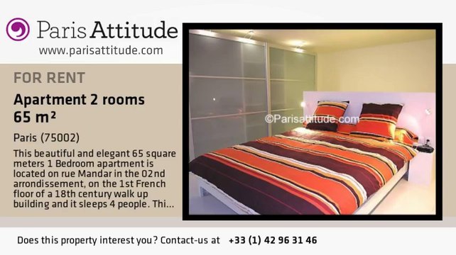 1 Bedroom Apartment for rent - Montorgueil, Paris - Ref. 5128