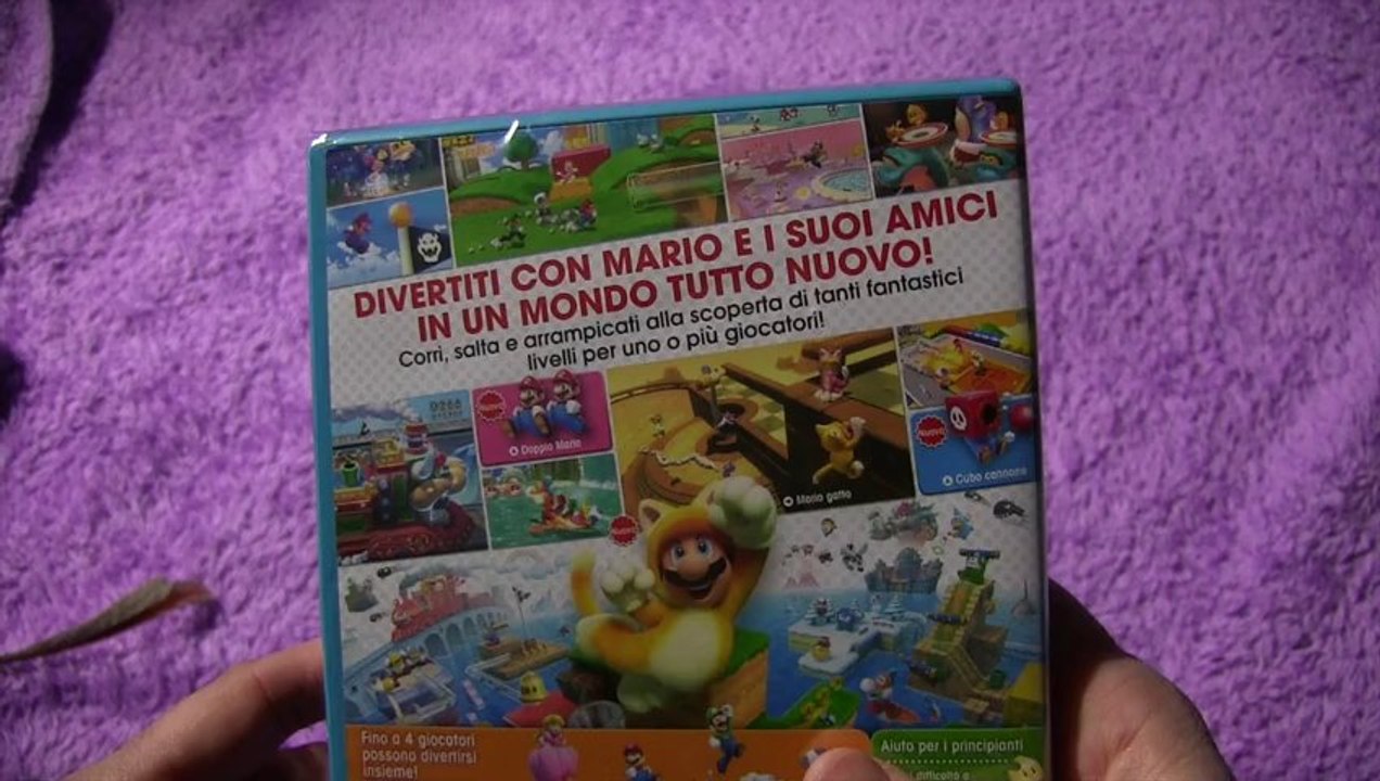 unboxing particolare per super mario 3d world wii u