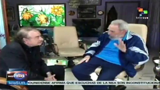 Fidel se reúne con el escritor español Ignacio Ramonet