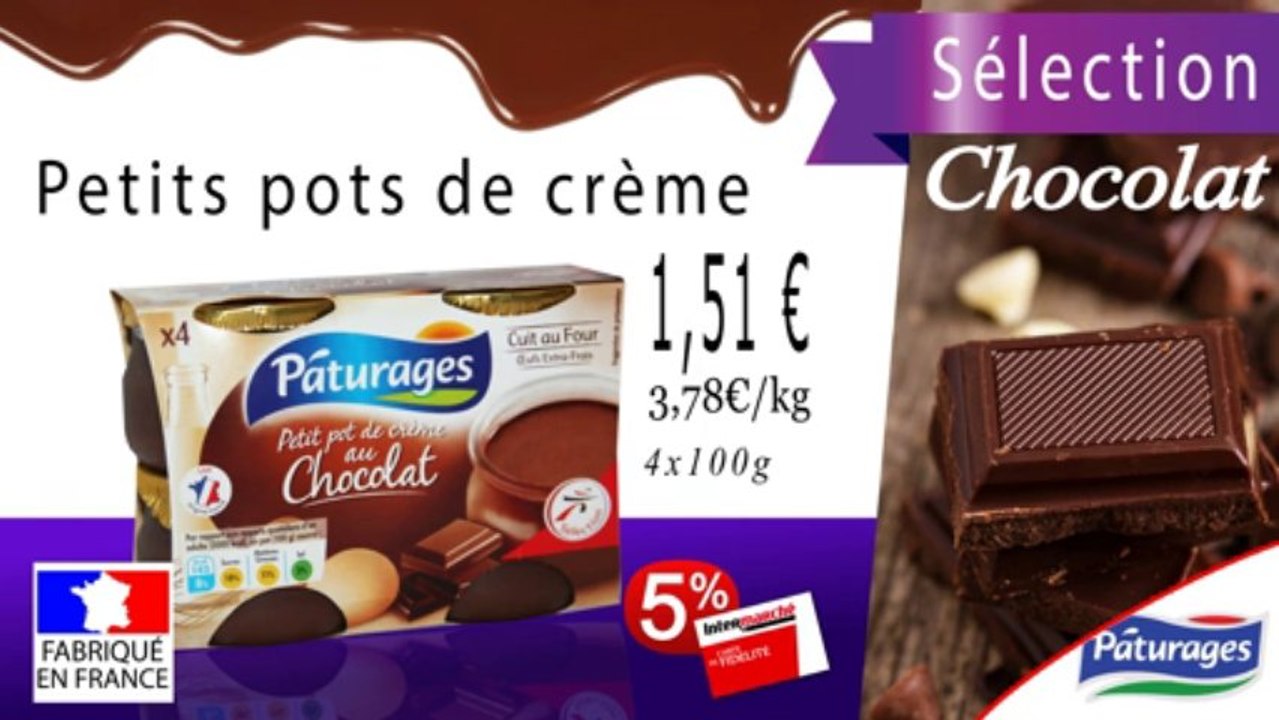Petits Pot  à la crème au chocolat - Pâturages