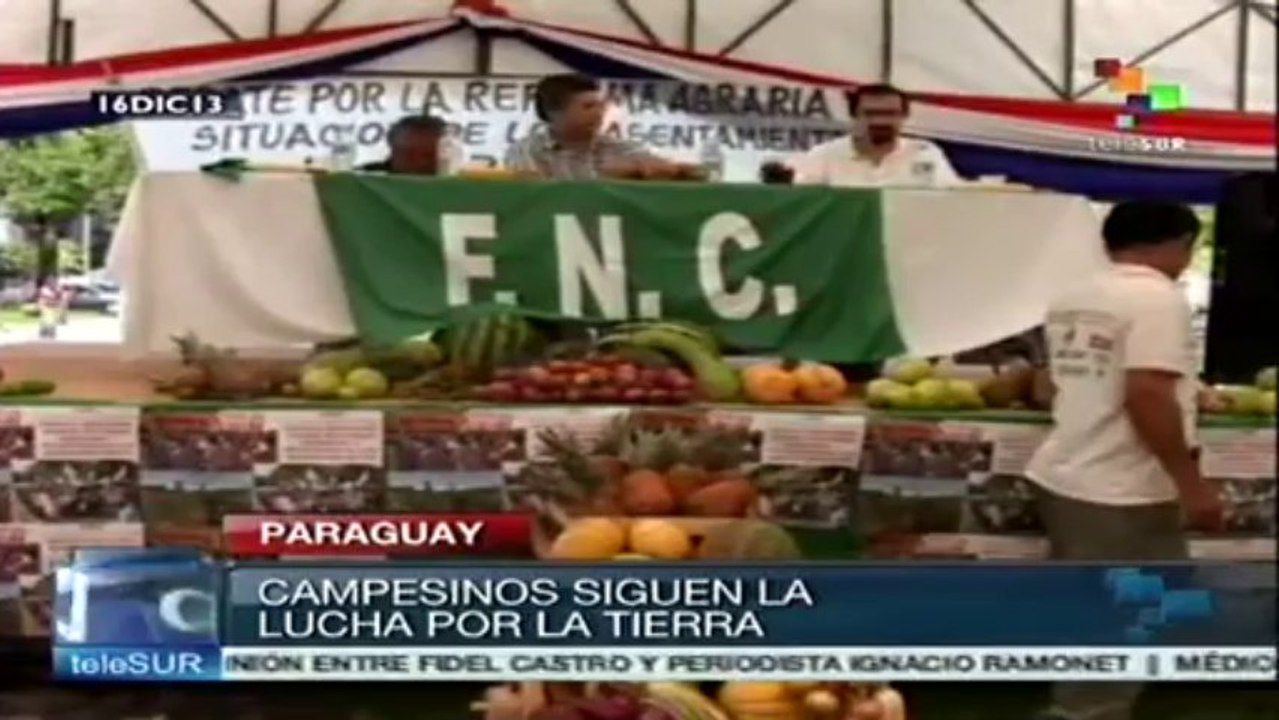 Campesinos paraguayos alertan retrocesos en lucha por la tierra