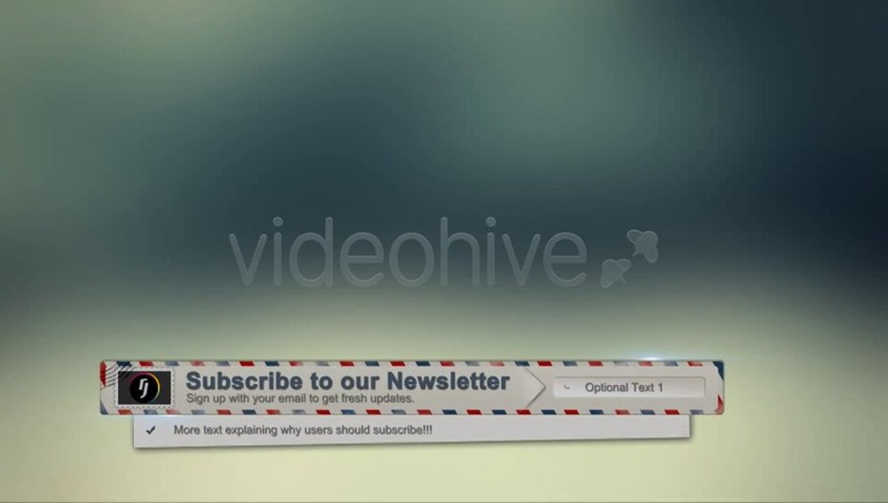 Newsletter Lower Third - After Effects Template