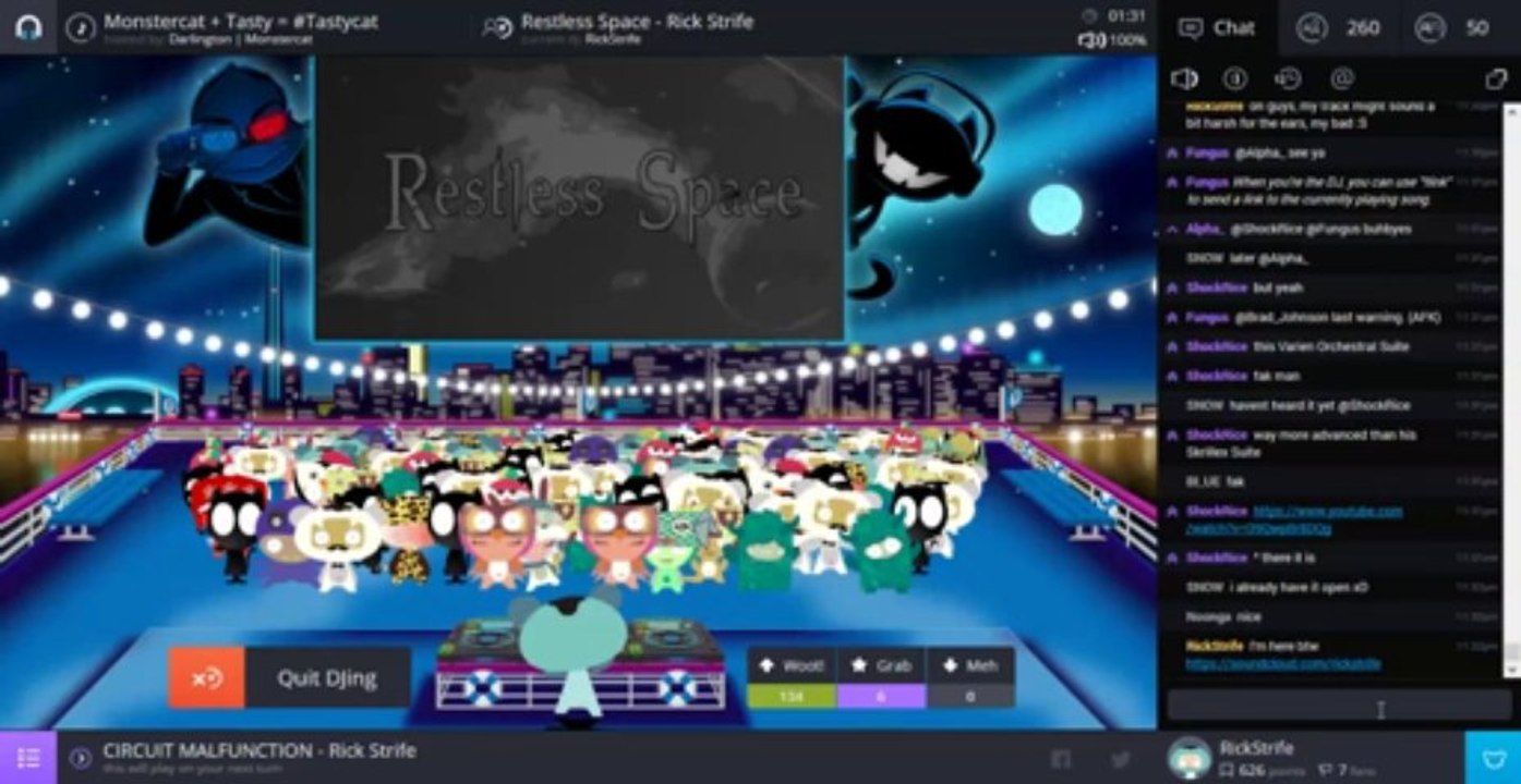 plug.dj #3: Playing Restless Space by Rick Strife