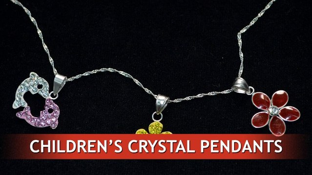 Children's crystal silver pendants from Thailand. Wholesale prices