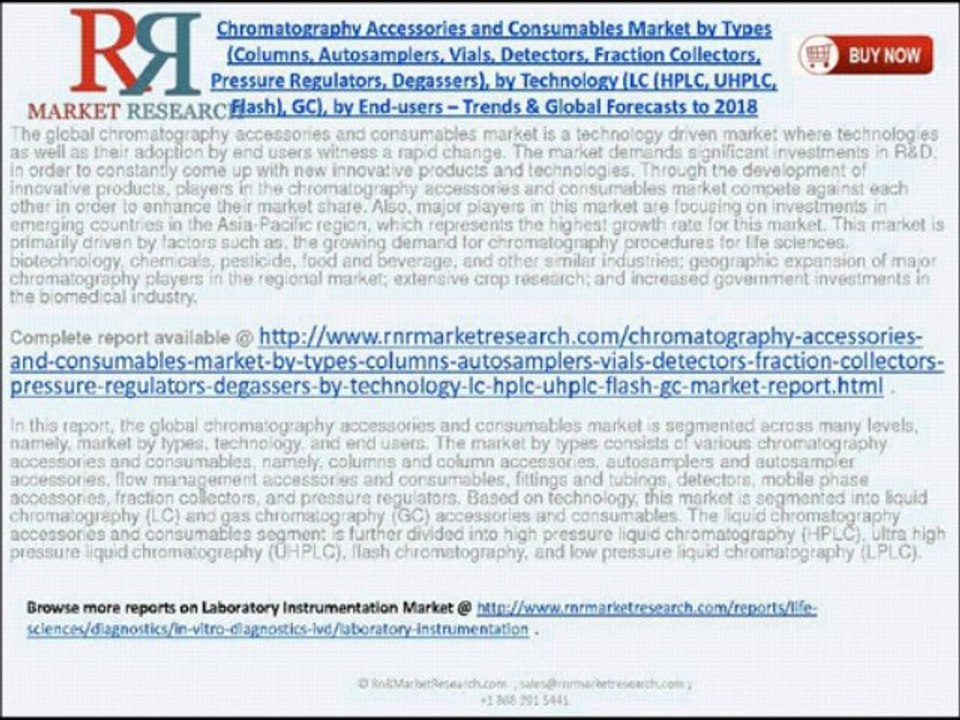 Chromatography Accessories and Consumables Market 2018