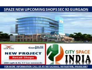 Spaze upcoming project///9873687898///sector 92 gurgaon