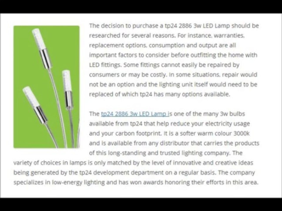 Discussing the TP24 2886 Lamp