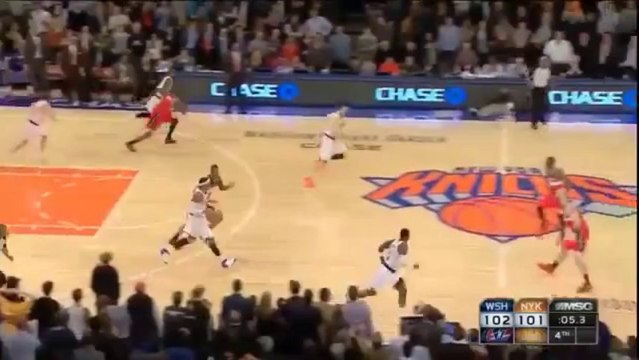 la très mauvaise gestion des dernières secondes Knicks face aux Wizards