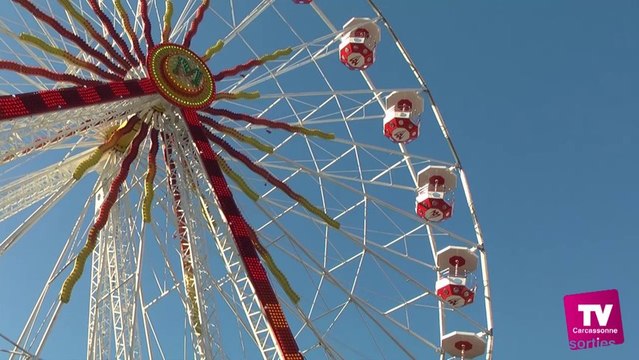 J'ai testé pour vous : la grande roue ! , dans le cadre de la magie de Noël à Carcassonne.