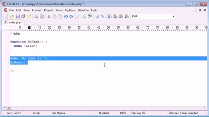 30 - Basic Functions PHP on Gegasoft