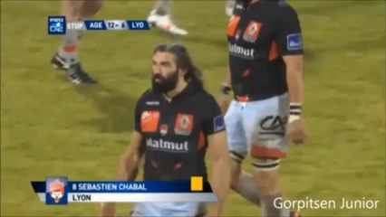 Chabal met K.O Marc Giraud d'une Giffle