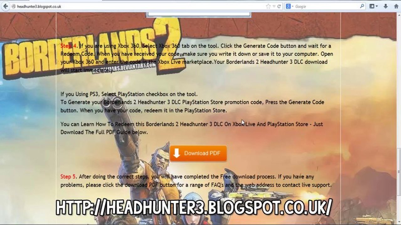 Borderlands 2 Headhunter DLC Codes