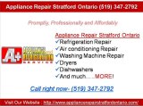 Appliance Repair Stratford Ontario 519-347-2792