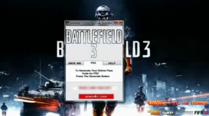 Battlefield 3 Online Pass Codes Generator December 2013 [PS3 Xbox360]