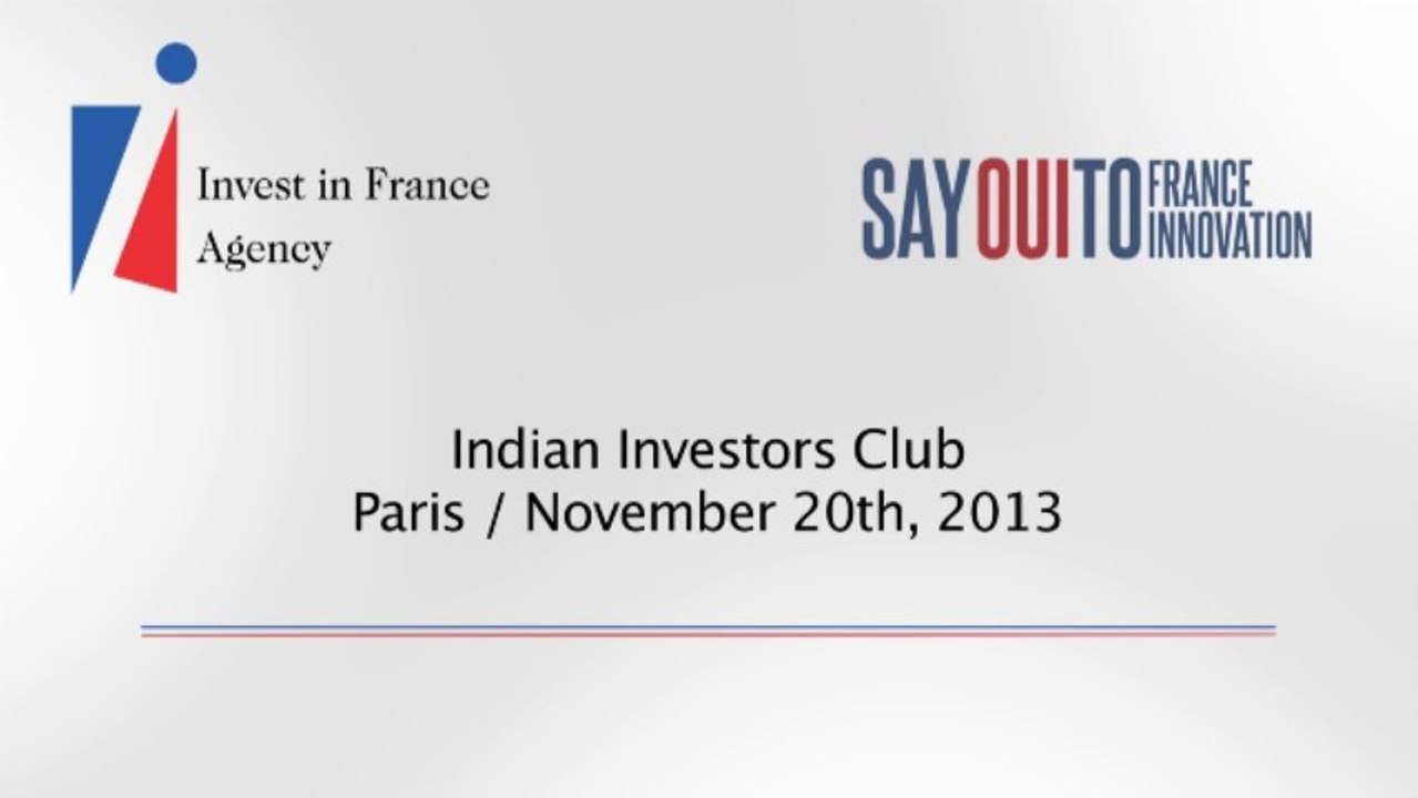 France's 2013 Indian Investors Club