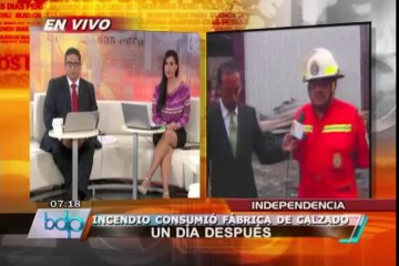 Bomberos advierten contaminación severa por incendio en Independencia