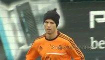 Cristiano Ronaldo trains alone