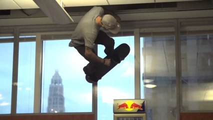Skateboard - Over a Chicago office space - 2013