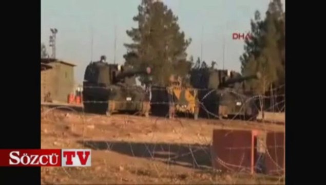 Suriye sınırına tank sevkiyatı