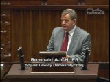 Romuald Ajchler - Wystąpienie z dnia 12 grudnia 2013 roku.