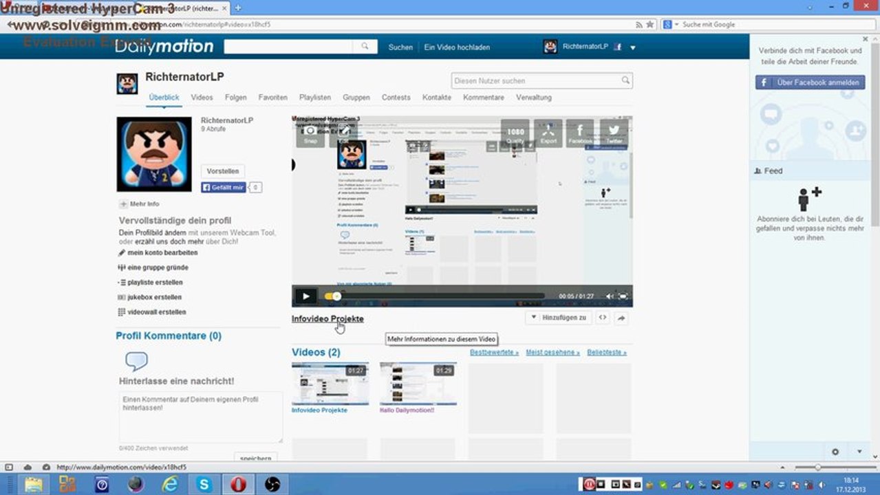 Infovideo Livestream 20.12.2013