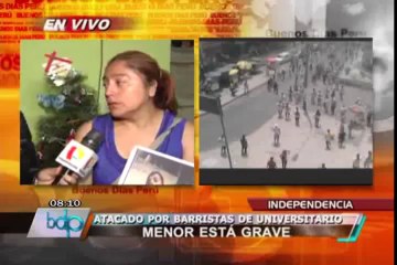 Padres de joven golpeado por barristas piden ayuda para tratamiento del menor