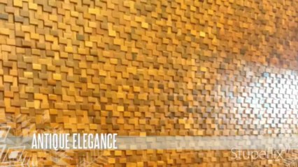 Romana Wood Mosaic Wall - Mysterious Beauty & Antique Elegance
