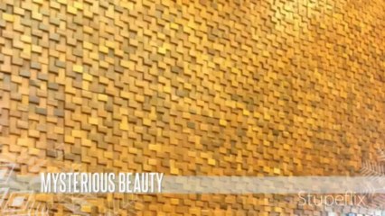 Romana Wood Mosaic Wall - Mysterious Beauty & Antique Elegance