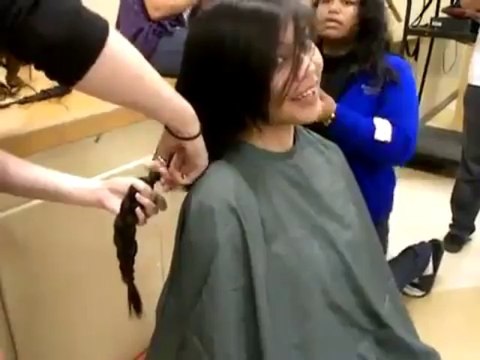 getting my hair chopped off