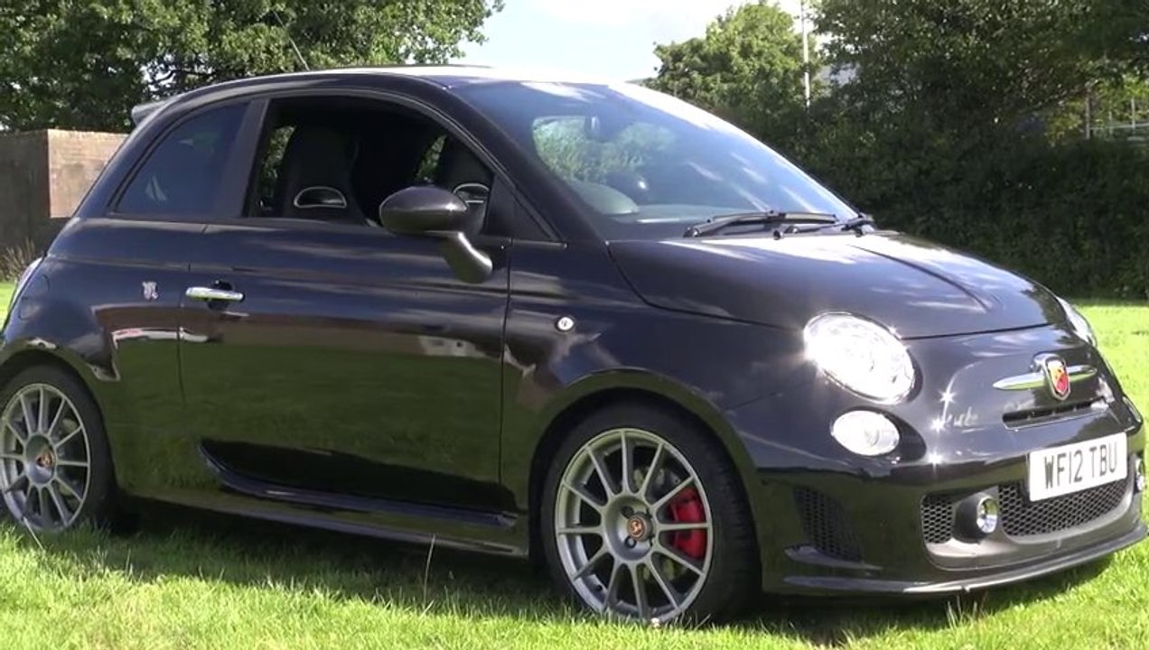 Abarth 500 Esseesse in Black with Titanium alloys and Monza exhaust