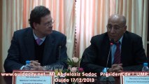 Mr Abdelaziz Sadoc  Président de l'umpo / et l'embassadeur de la belgique à l'université mohammed premier - Oujda