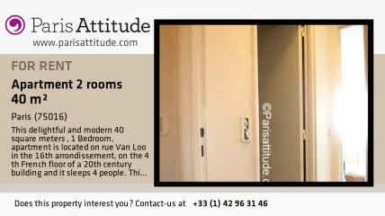 1 Bedroom Apartment for rent - Auteuil, Paris - Ref. 7694