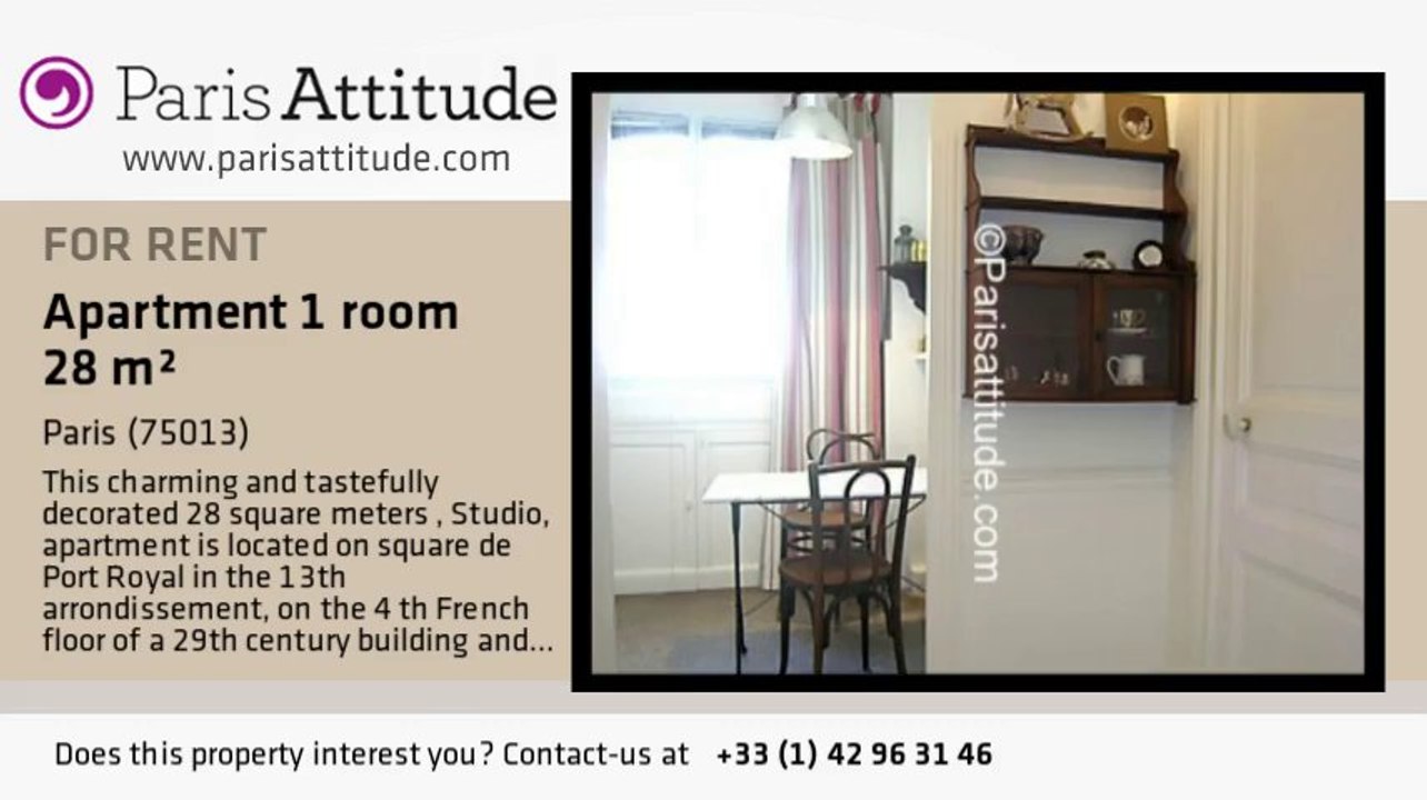 Studio Apartment for rent - Denfert Rochereau, Paris - Ref. 7566