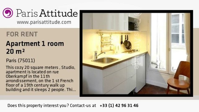 Studio Apartment for rent - Ménilmontant, Paris - Ref. 359