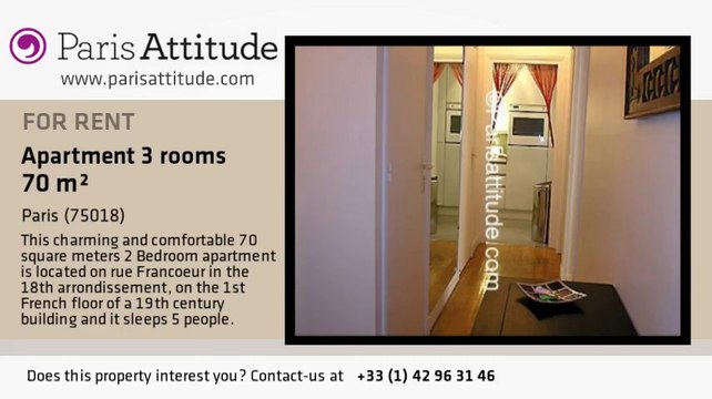2 Bedroom Apartment for rent - Jules Joffrin - Mairie du 18ème, Paris - Ref. 2161