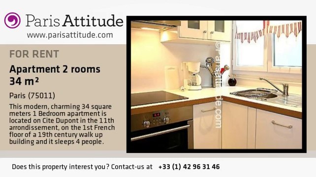 1 Bedroom Apartment for rent - Parmentier, Paris - Ref. 3839