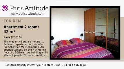 1 Bedroom Apartment for rent - Parc André Citroën, Paris - Ref. 7122