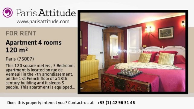 3 Bedroom Apartment for rent - Musée d'Orsay, Paris - Ref. 5023