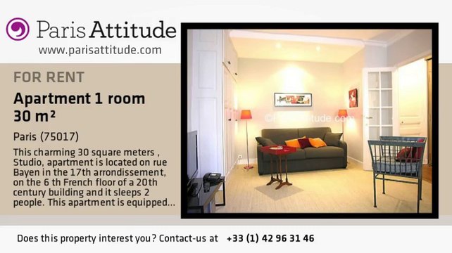 Studio Apartment for rent - Pereire, Paris - Ref. 6761