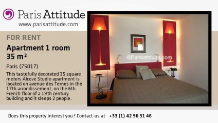 Alcove Studio Apartment for rent - Arc de Triomphe, Paris - Ref. 2462