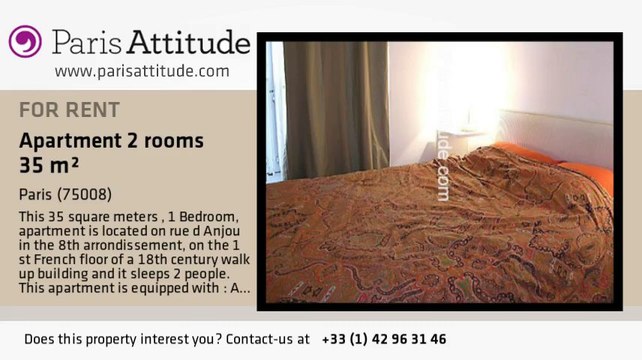 1 Bedroom Apartment for rent - Madeleine, Paris - Ref. 1915